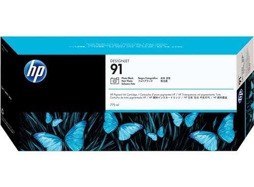 HP 91 Tintenpatrone Fotoschwarz mit pigmentierter Tinte (775 ml)