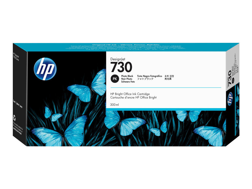 HP 730 Fotoschwarz DesignJet Druckerpatrone, 300 ml