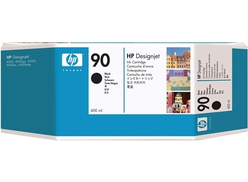 HP 90 Schwarz DesignJet Druckerpatrone, 400 ml