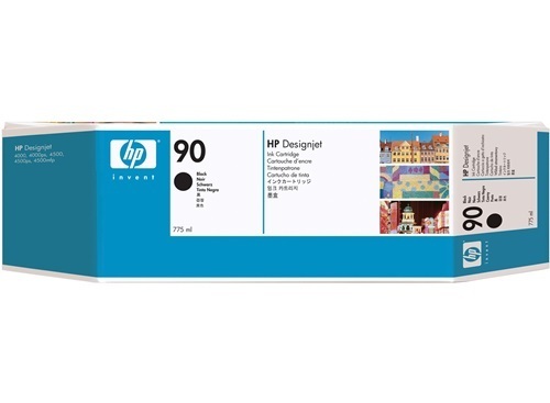 HP 90 Schwarz DesignJet Druckerpatrone, 775 ml