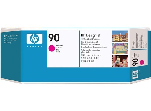 HP 90 Magenta DesignJet Druckkopf und Druckkopfreiniger